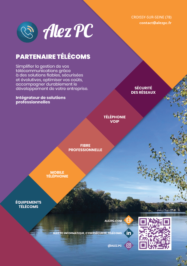 plaquette-telecoms-alezpc Plaquette Télécoms : Accès internet, téléphonie fixe et mobile professionnel