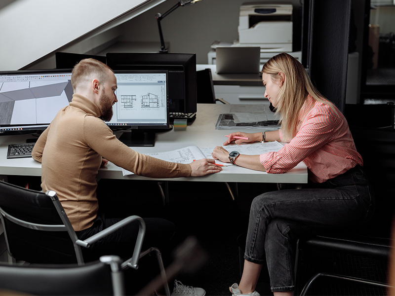 Station de travail informatique pour architecte